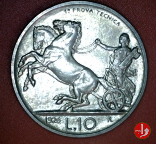 prova 10 lire biga 1926 (Roma)