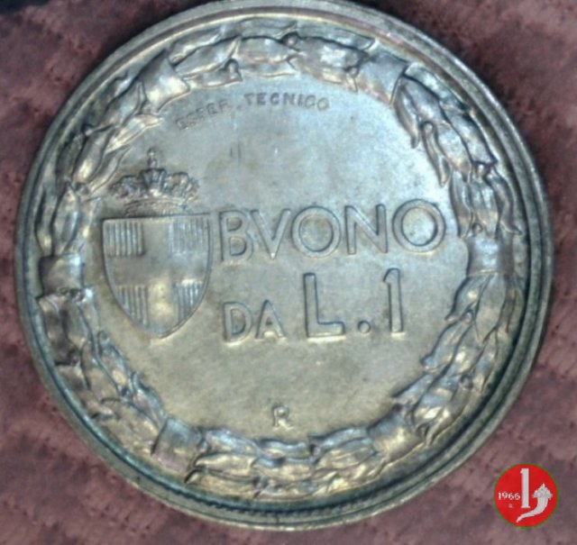 prova buono da 1 lira 1926 (Roma)