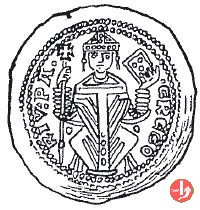 Denaro con giglio grande 1257 (Aquileia)