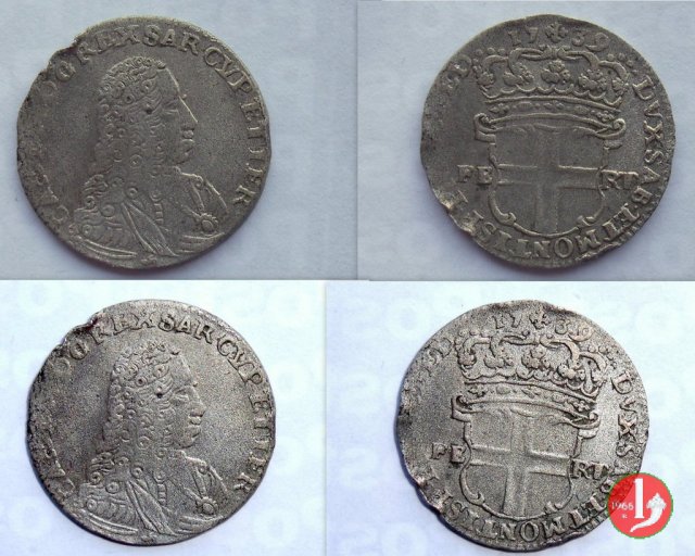 5 Soldi I tipo 1739 (Torino)