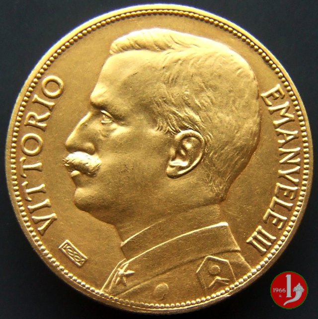 100 lire d'oro aratrice 1912