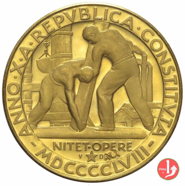10° Anniversario della Repubblica Italiana 1958 1958