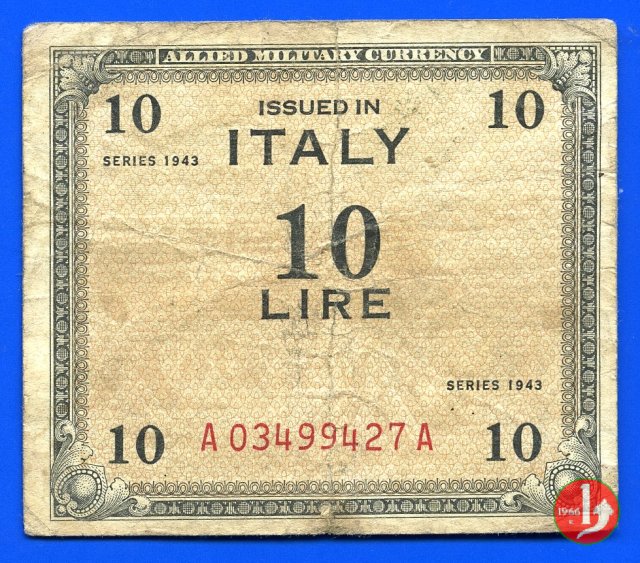 10 Lire 1943