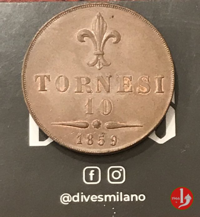 10 Tornesi 1859 (Roma)