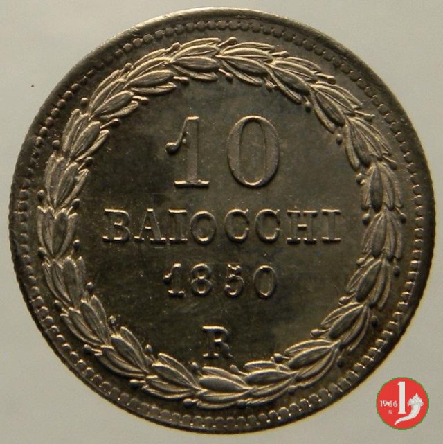 10 baiocchi (Giulio o Paolo) 1850 (Roma)