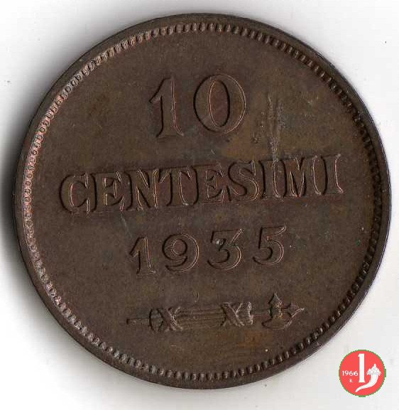 10 centesimi 1935 (Roma)