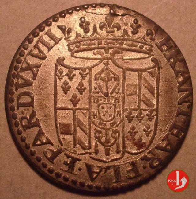 10 soldi o mezza lira di Piacenza 1722-1725 (Piacenza)