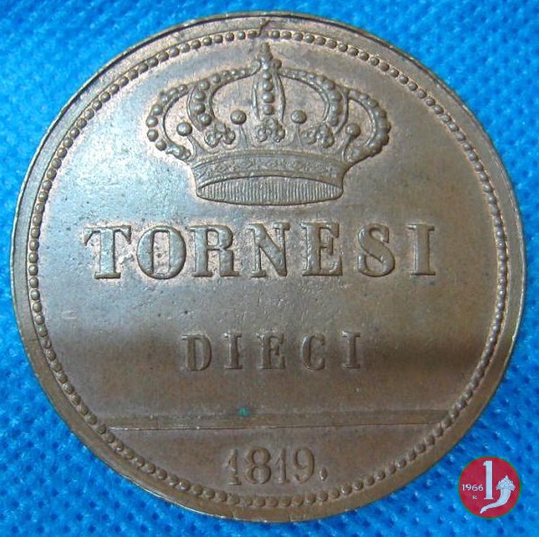 10 tornesi 1819 (Napoli)