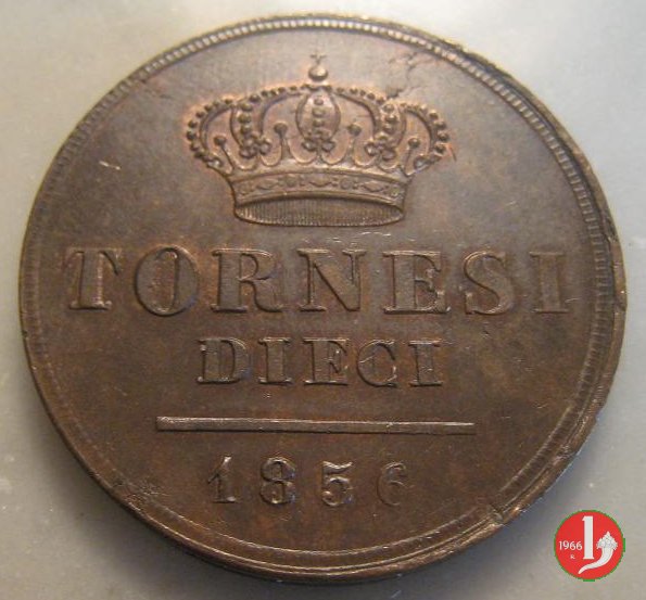 10 Tornesi 1856 (Napoli)