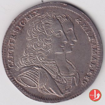 1/2 Piastra con busti accollati 1747 (Napoli)