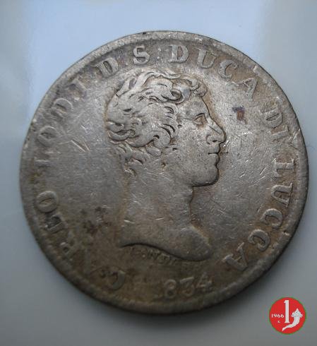 1 Lira 1834 (Lucca)