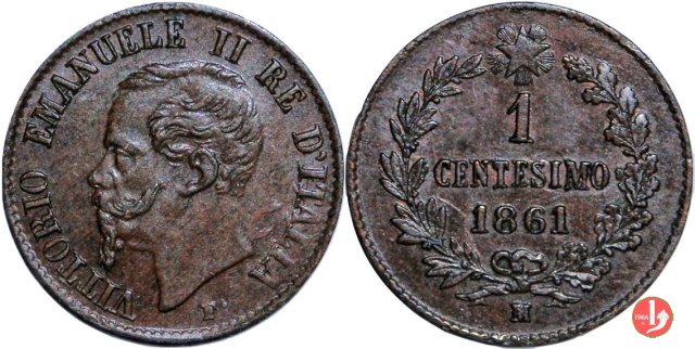 1 centesimo 1861 (Milano)