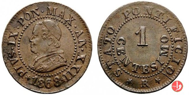 1 centesimo 1868 (Roma)