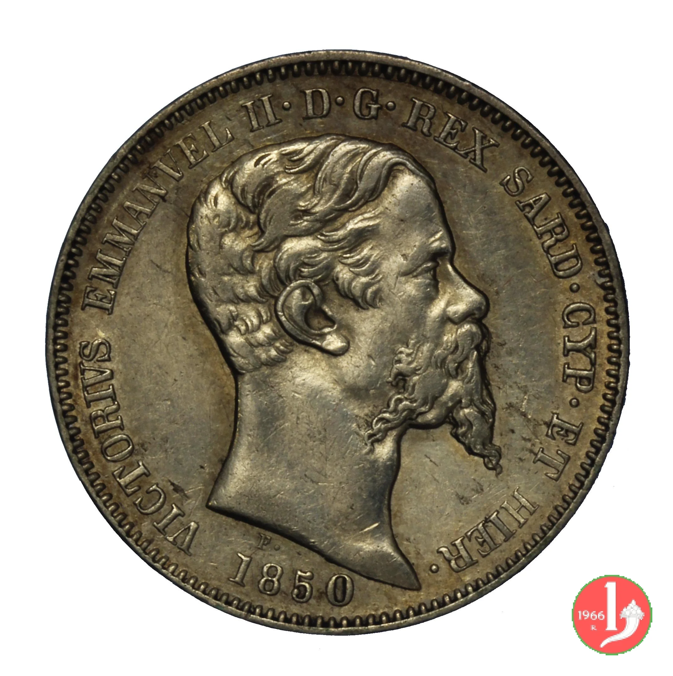 1 lira 1850 (Torino)