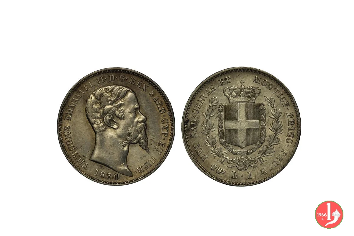 1 lira 1850 (Torino)