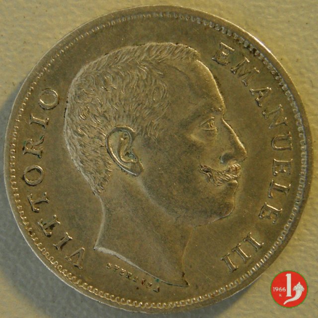 1 lira aquila sabauda 1906 (Roma)