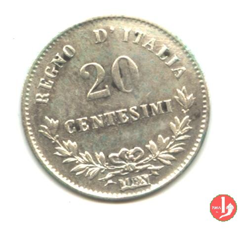 20 centesimi valore 1863 (Milano)