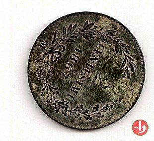 2 centesimi 1867 (Milano)