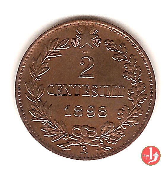 2 centesimi 1898 (Roma)