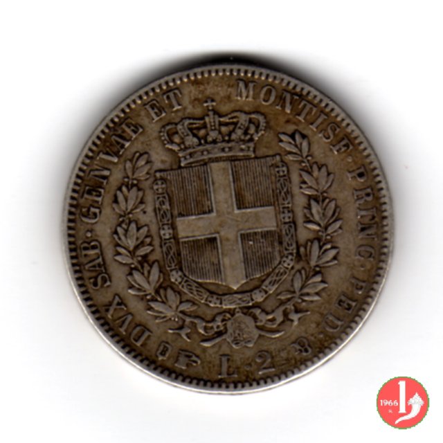 2 lire 1856 (Torino)