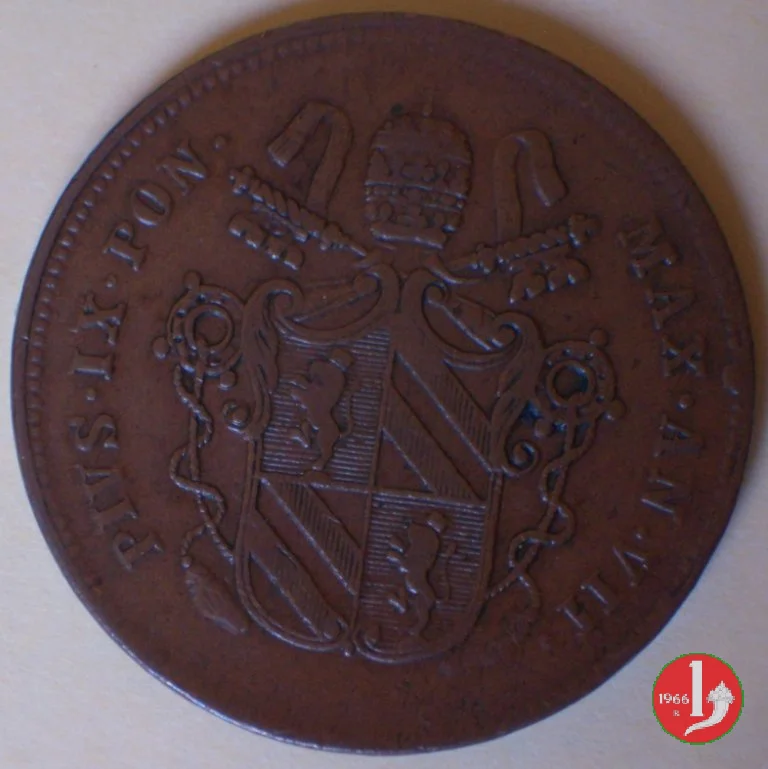 2 baiocchi 2&deg; tipo 1853 (Bologna)