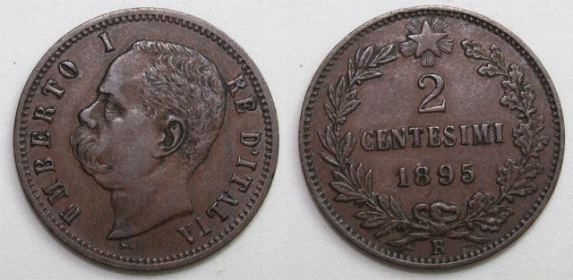 2 centesimi 1895 (Roma)