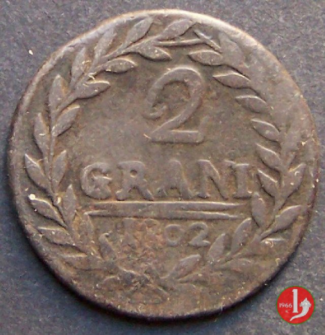 2 grani (1801-1804) 1802 (Palermo)