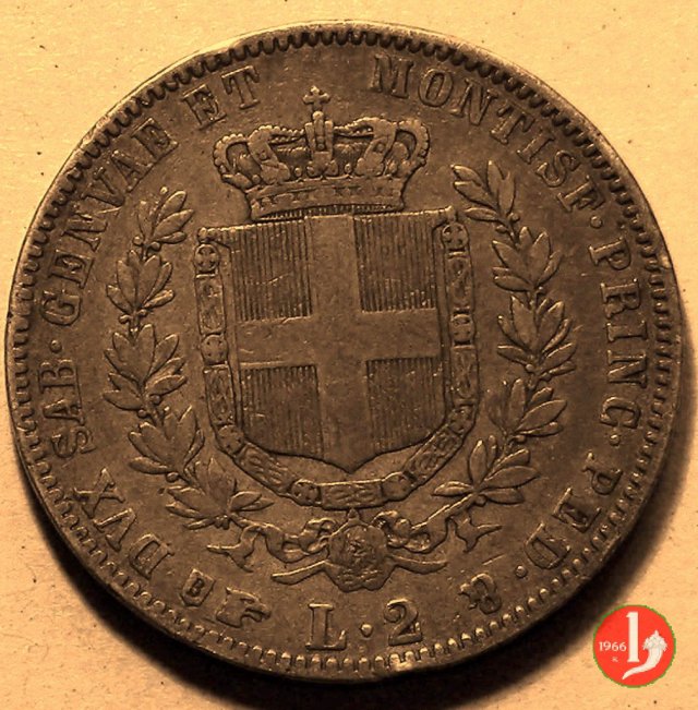 2 lire 1860 (Torino)