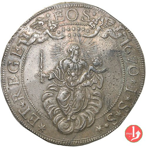 2 scudi (tipo largo) 1670 (Genova)