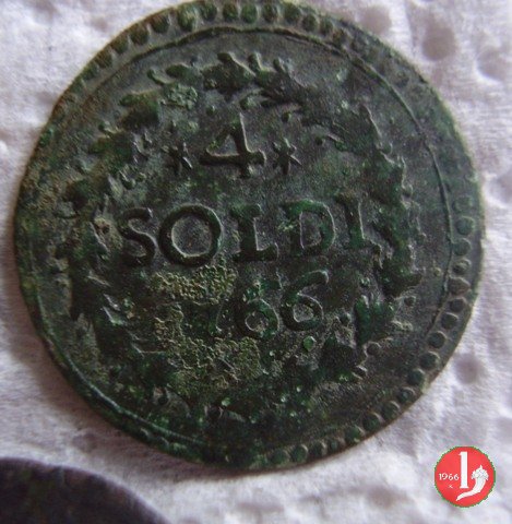 4 soldi o quatrinu 1766 (Murato)