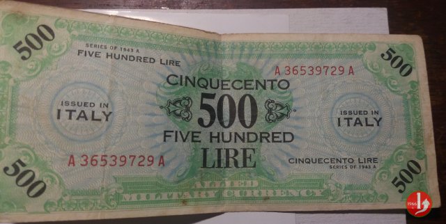 500 Lire 1943