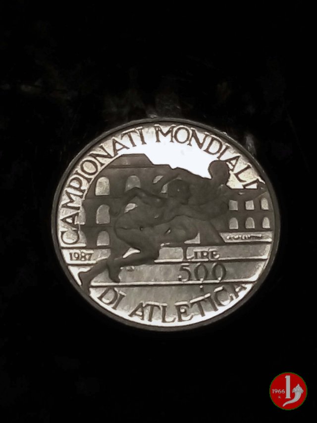 500 lire campionati mondiali di atletica 1987 (Roma)