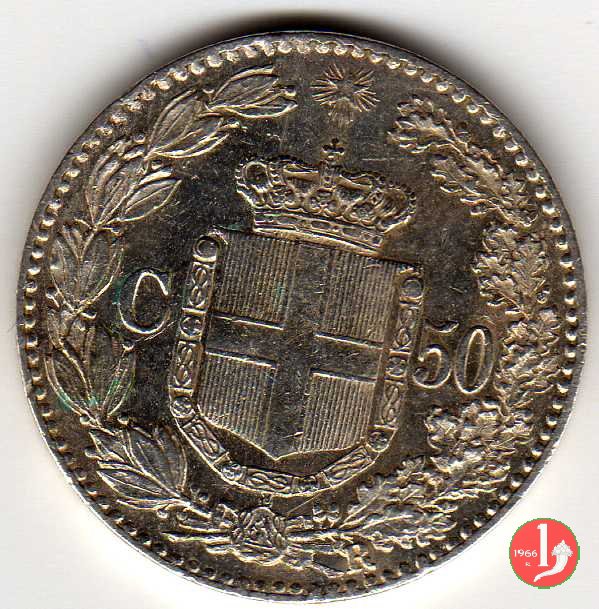 50 centesimi 1889 (Roma)