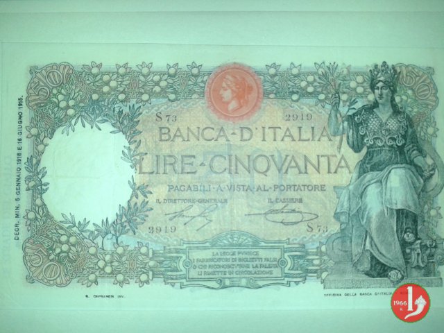 50 lire Buoi 1916