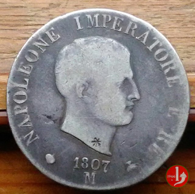 5 Lire 1807 (Milano)