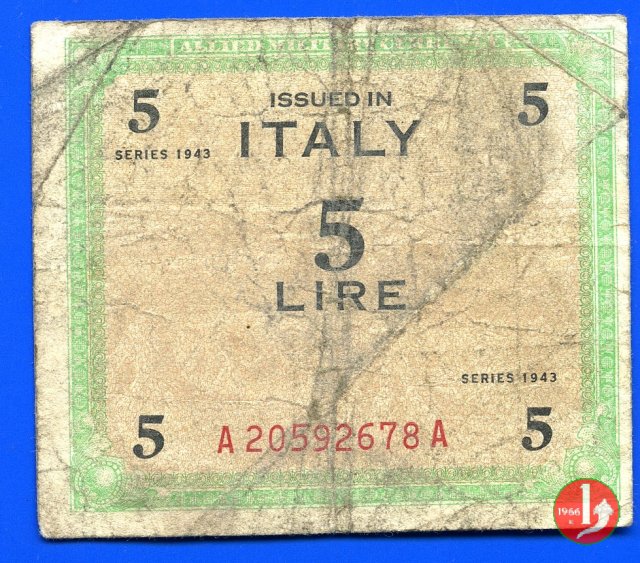 5 Lire 1943