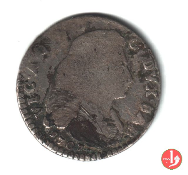 5 Soldi II tipo 1707 (Torino)