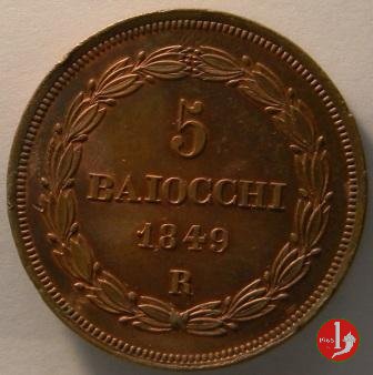 5 baiocchi 1° tipo 1849 (Roma)