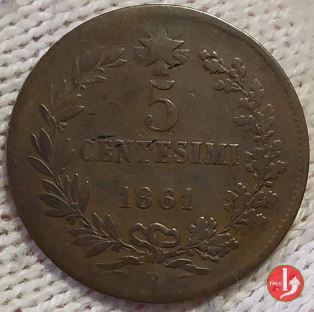 5 centesimi 1861 (Bologna)