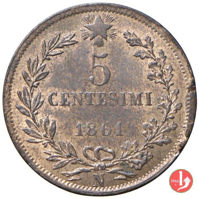 5 centesimi 1861 (Napoli)