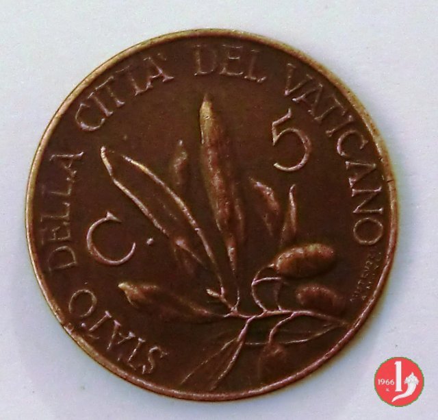 5 centesimi 1936 (Roma)