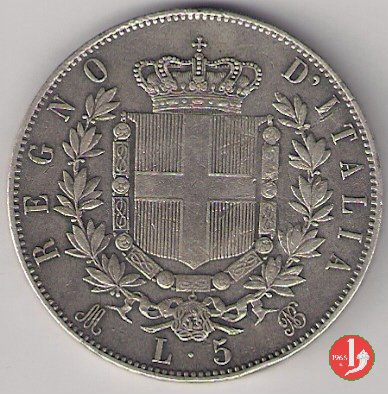 5 lire o scudo 1870 (Milano)