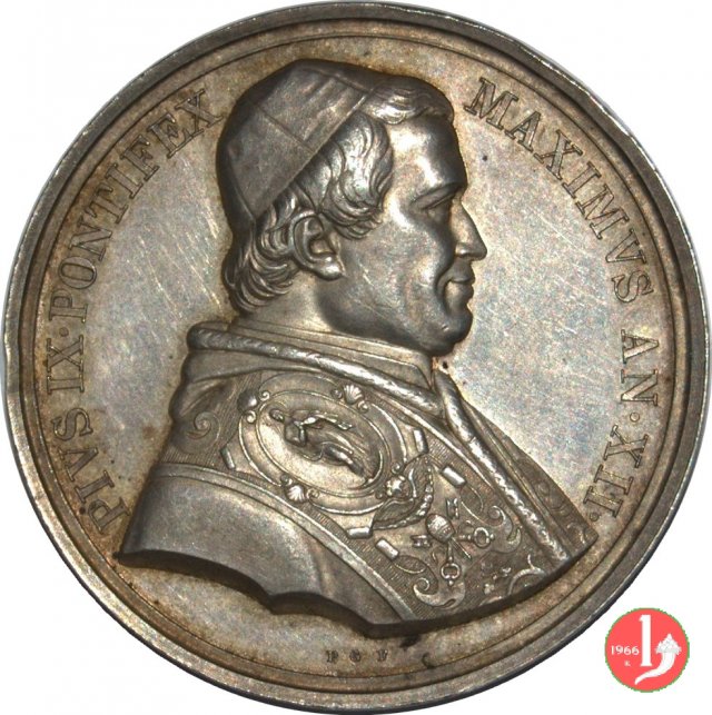 A. XII -Prima ferrovia Pontificia 1857 (Roma)