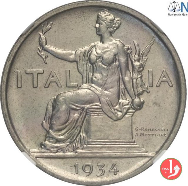 Buono da 1 lira 1934 (Roma)