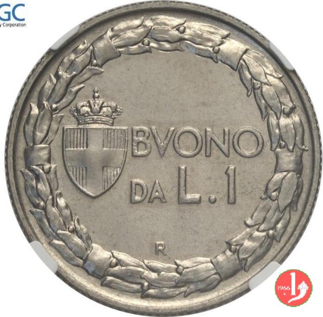 Buono da 1 lira 1934 (Roma)