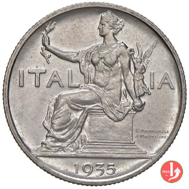 Buono da 1 lira 1935 (Roma)