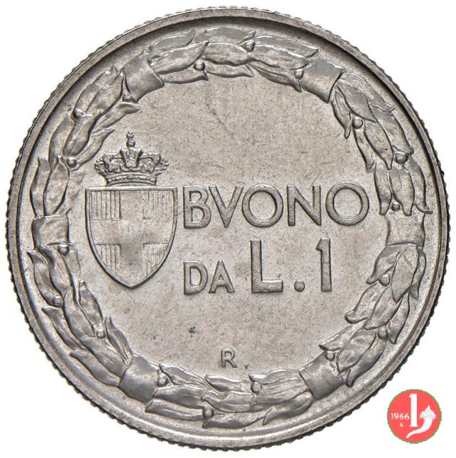 Buono da 1 lira 1935 (Roma)
