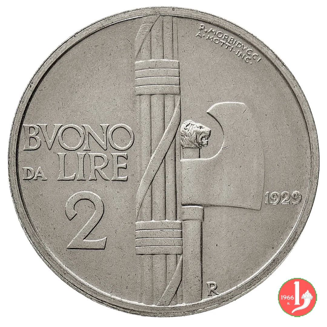 Buono da 2 lire 1929 (Roma)