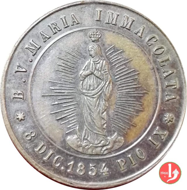 L'immacolata 1854 Pio IX -Mo483 1878