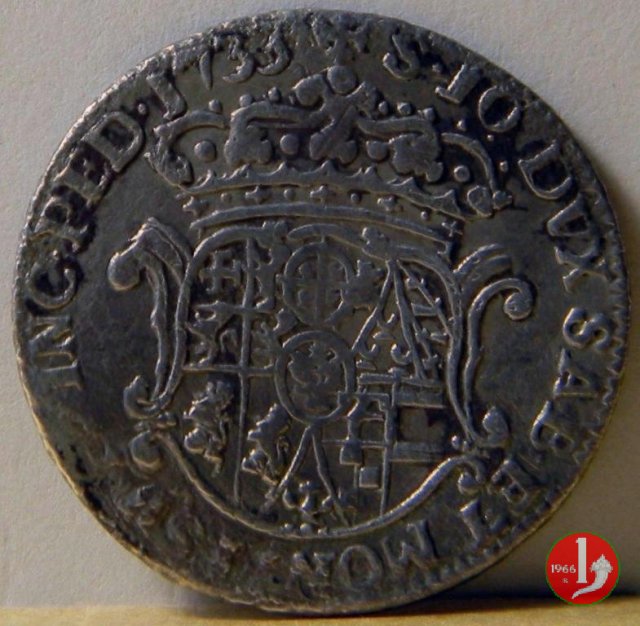 Mezza lira I tipo 1733 (Torino)